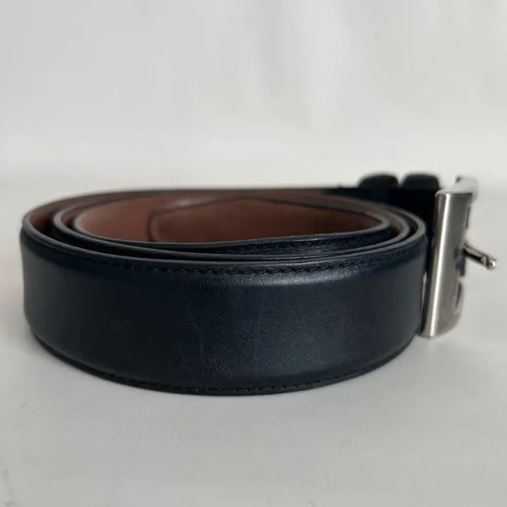 Allen Edmonds Mens Dress Belt Size 40 Black Leather Handcrafted Made in USA 3950